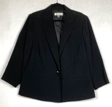 Kasper Black Women's Blazer Jacket Sz 18W