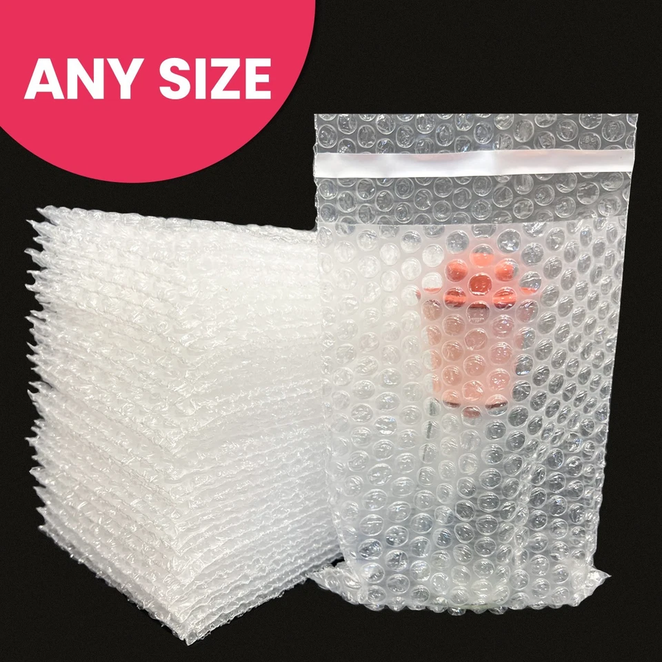650pcs 4x7.5 Bubble Out Pouches Bags Wrap Cushioning Self Seal Clear 4" x 7.5" - Image 3 of 4