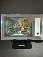 2021-22 Obsidian TYRESE MAXEY Pitch Black Electric Etch Green #19/25 MINT 9 SGC