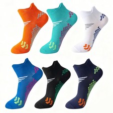 1/3/6 Pairs Athletic Running Socks Men Women, Cotton Cushion Low Cut Ankle Socks