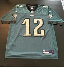 Reebok Philadelphia Eagles #12 Teleflex Jersey Size Adult L Rare Event Item