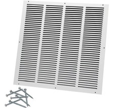 20" WIDE X 20" HIGH WHITE RETURN AIR GRILL