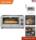 Sleek Simply-Crisp Toaster Oven Combo - Air Fryer Perfect for Small Spaces