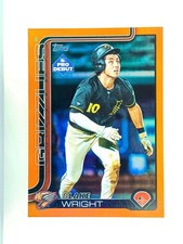 Blake Wright 2025 Topps Chrome Orange Refractor /25 Rc 50 Sp 10 Rookie 5