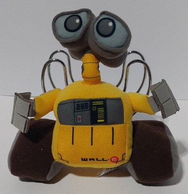 Disney Parks Pixar Wall-E Plush 8'' Yellow Robot Wally Stuffed Animal Toy