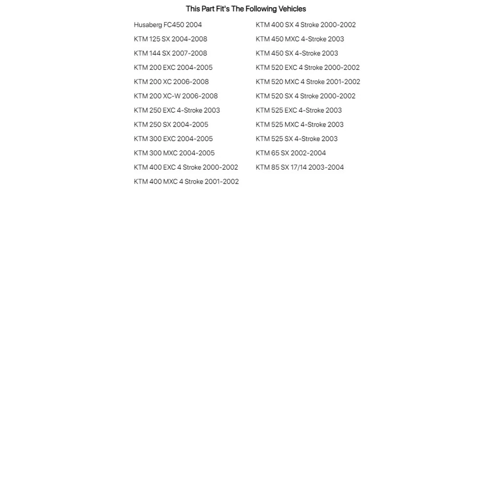 Kit de reparación de cilindro maestro de embrague Pro X para KTM 525 SX 4 tiempos 2003 Foto 2 de 3