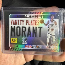 2020-21 Panini NBA Hoops - Vanity Plates Ja Morant #2 Holo