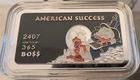 Scrooge McDuck 1oz American Success Silver Enameled Bar Mintage Rare 150 Bars!!!