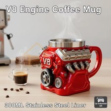 2026 NEW V8 Engine Coffee Mug Cup Retro Stain...
