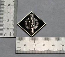 Neumann Gold Badge Logo for Turntable Base Plinth And Equipment - Brushed Gold