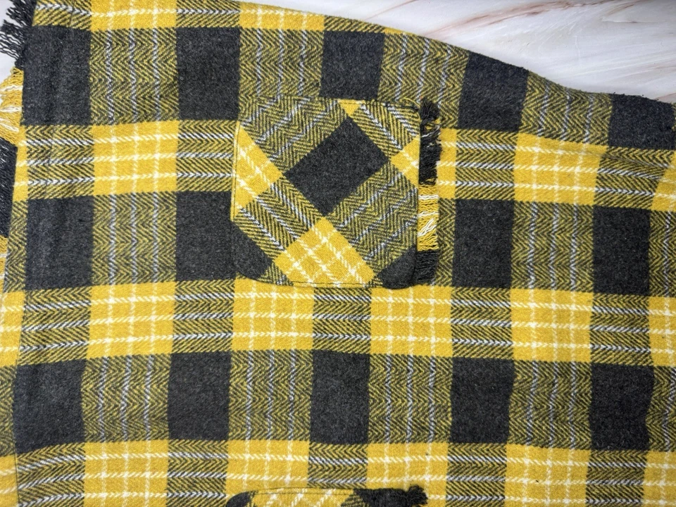 Pinafore Dress 2-3Y Yellow Grey Check Button Dungaree style Toddler dress - Image 4 of 4