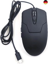 CBUS Kabelgebundene USB-C-Maus, 6 Tasten, leises Klicken, Computermaus, 4