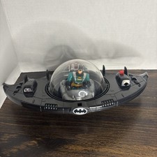 Vtg Adventures Of Batman & Robin Nightsphere Plane With Original Batman Figurine