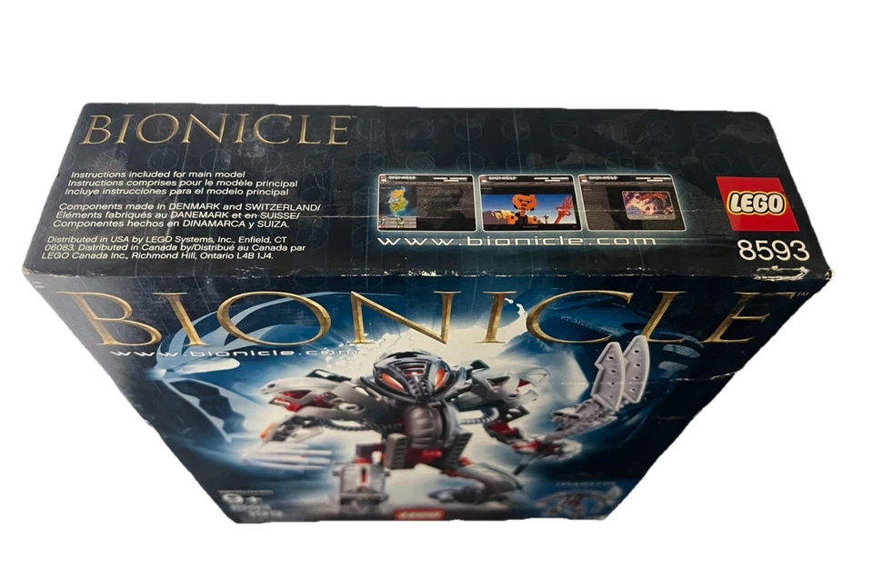 LEGO BIONICLE (8593) Makuta Cont.199 piezas sellado de fábrica Foto 3 de 4