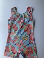 Butterflies Leotards for Girls Gymnastics 120 5 to 7 years old  multicolor