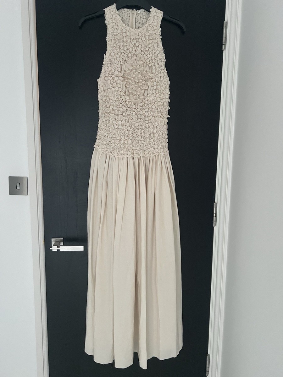 【ZARA】CONTRAST DRESS X FANGLU LIN 4831/042/712 ZARA WOMAN SS25 CONTRAST DRESS X FANGLU LIN ECRU 4831/042