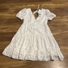 Quiz Womens White Floral Dress Size 10