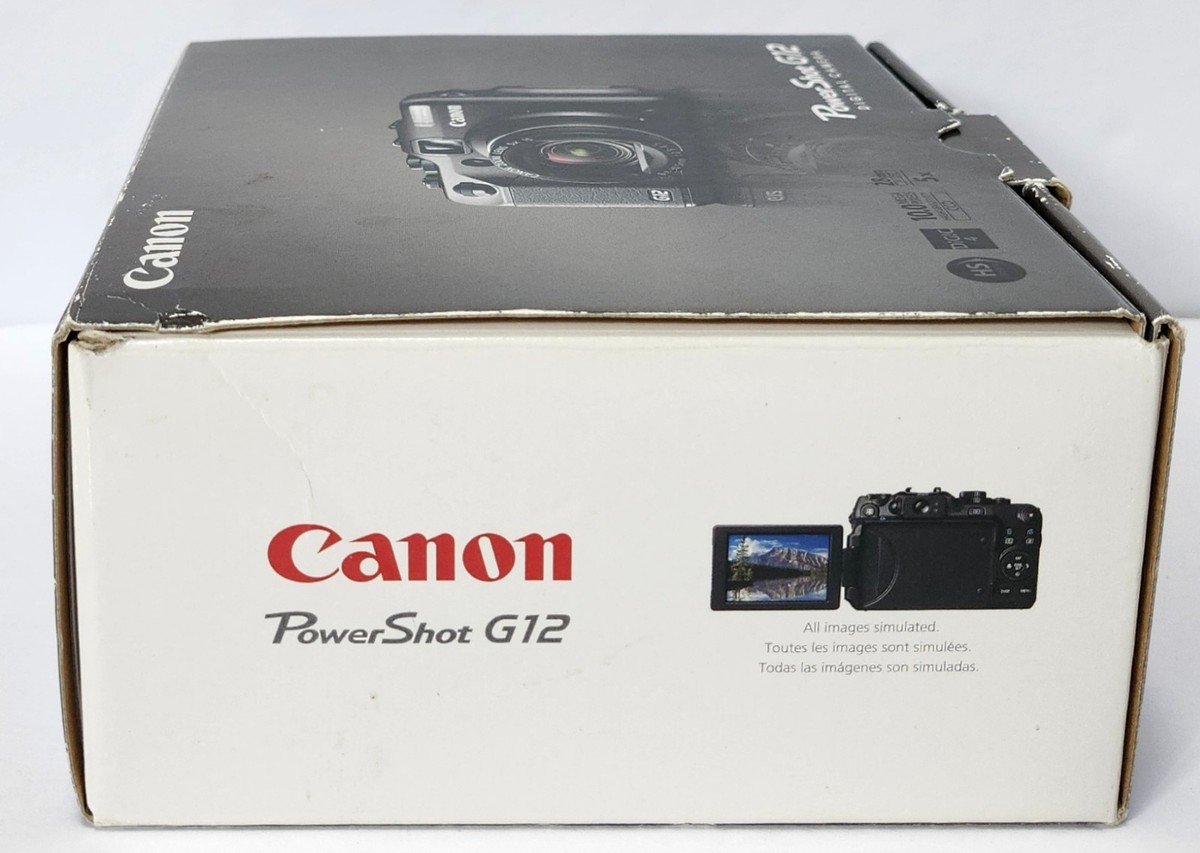 Canon PowerShot G12 10MP Digital Camera BOX ONLY W/ Accessories