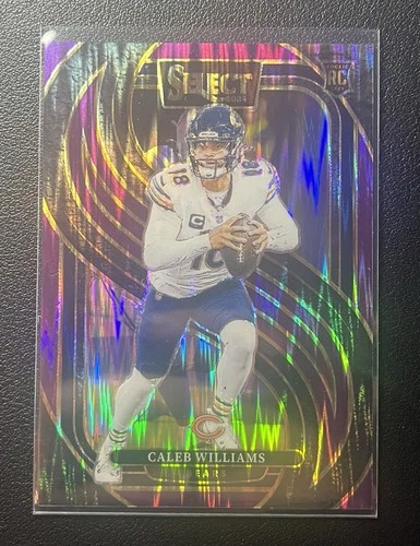 2024 Panini Select - Premier Level Caleb Williams #114 Purple Shock Prizm /360