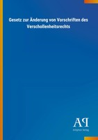 Antiphon Verlag | Gesetz Zur ÄNderung Von Vorschriften Des...