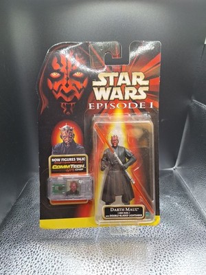Star Wars Episode 1 Darth Maul Action Figure w/ Comtech Chip, NOS, Collection 1