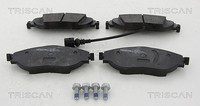 Triscan Bremsbelagsatz, Scheibenbremse Vorderachse U.A. FüR Audi, Cupra, Seat