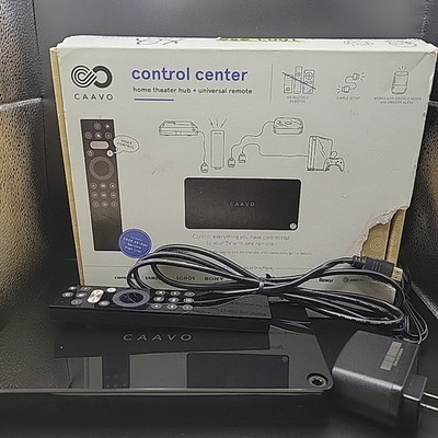 Caavo Control Center Home Theater Hub Universal Remote w/ Voice Control OPEN BOX