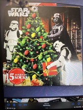 Men's Star Wars 15 Days of Socks Advent Calendar Christmas Size 6-12 NEW