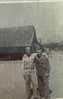 📸 Vintage WWII Soldier Hugging Gay Uniform  Snapshot Military Man Service Photo
