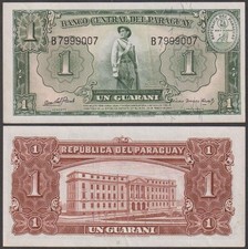 Paraguay, 1 Guaranie, L. 1952, VF-XF, P-185