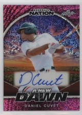 2025 Leaf Baseball Nation New Dawn Pink Sparkles 6/6 Daniel Cuvet Auto 0u66
