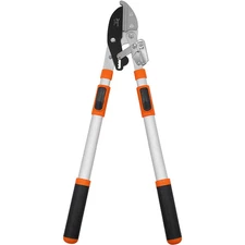 Zenport LRT11 Telescopic Ratchet Anvil Lopper, Silver