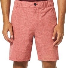 Oakley Adventure Chino Shorts Heather Red Men  s Size 29 Hydrolix New With Tags