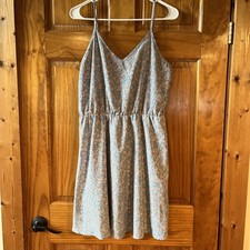 Shein Women's Large Blue Floral Print Tank Dress