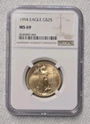 1994 1/2 OZ $10 Gold American Eagle NGC MS69