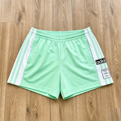 Adidas Originals Adibreak Breakaway Shorts Womens XS Pastel Green  90s Snap Side