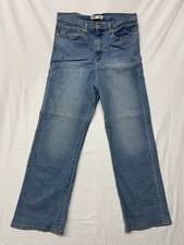 Signature Gold Levi Strauss Women  s Size 16 W High-Rise Loose Straight Jeans
