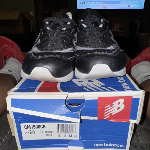 Taglia 9 5 New Balance 997 Capsula di bisonte in pelle Nero