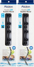 Fish Tank Aquarium Flexible LED Accent Light and Bubble Wand, Blue, 14 Inch Pac