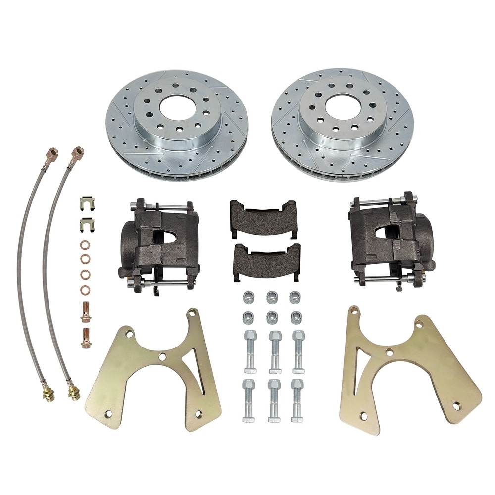 Motors Bolt-On Rear Disc Brake Conversion Kit, Fits for GM 10 and 12 ...