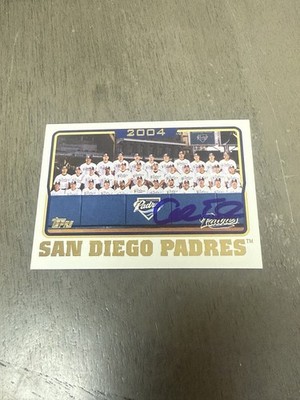 Alan Embree Signed Autographed 2005 Topps #661 San Diego Padres Team Card 