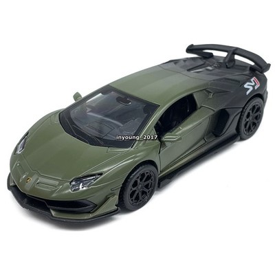 1:36 Lamborghini Aventador SVJ Model Car Diecast Toy Cars Toys for Boys Green