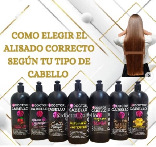 CIRRUGIA CAPILAR DOCTOR CABOLO 1 paso (JAPONESES, MARROQUÍ, GOLD FORTE) 1 LITRO