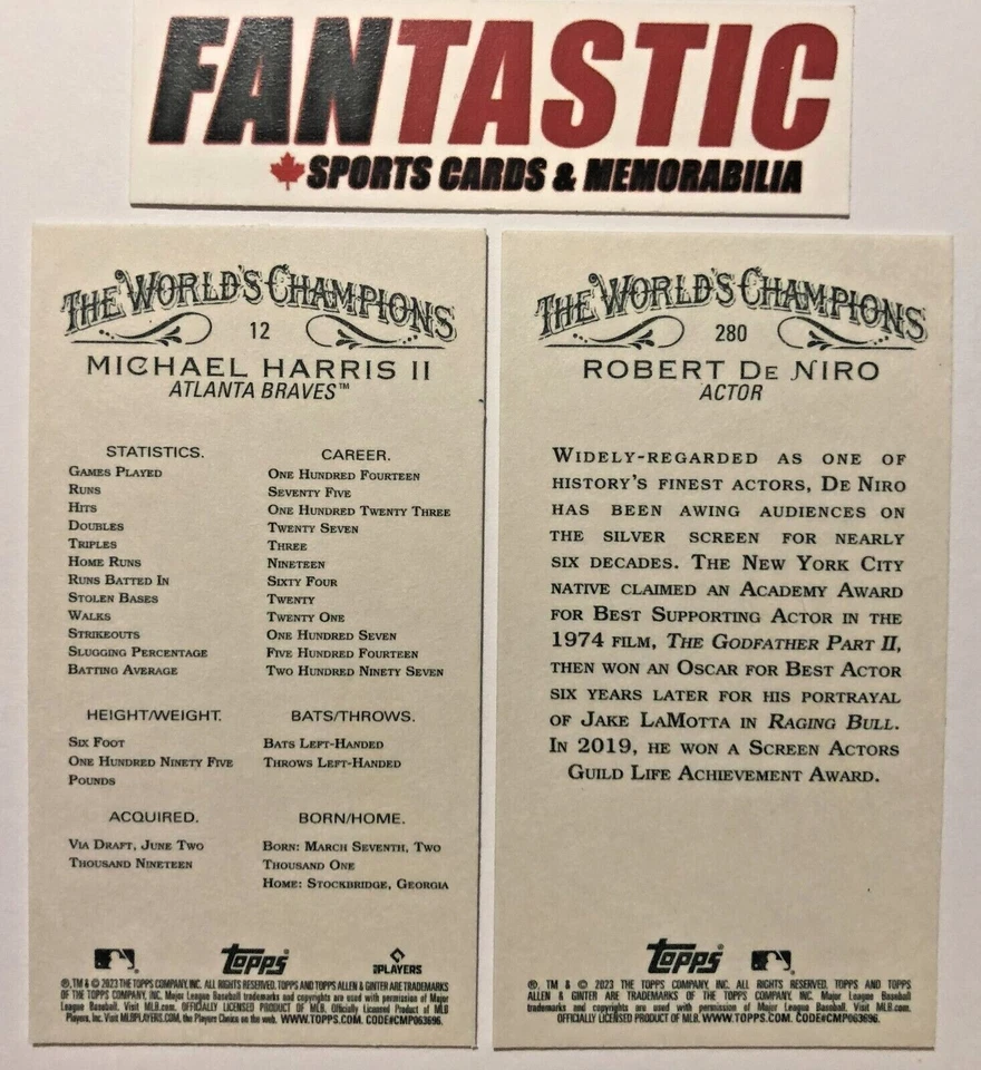 2023 Topps Allen & Ginter MINI Parallel YOU PICK - Image 2 of 2