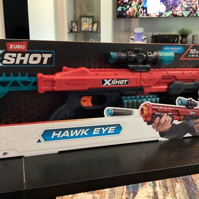 Zuru X-Shot Excel Hawk Eye with 16 darts