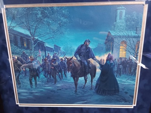 Mort Kunstler Collectable Civil War PRINT “ A FLEETING MOMENT” Framed L1521 - Picture 2 of 17