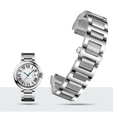Stainless Steel Watchband for Cartier Ballon Bleu 2012 1811 14*8mm Lug End Strap