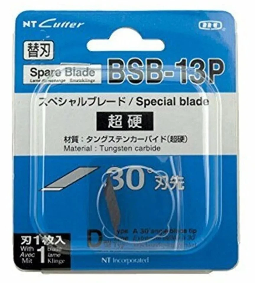 NT Cutter Spare Blade Design Knife For Pen Type Carbide 0.4mm BSB-13P 20 set New - Image 2 of 4