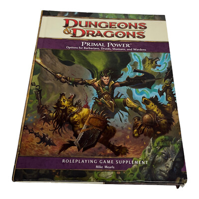 PRIMAL POWER Supplement D&D Dungeons & Dragons 4th Edition 2009 1st Printing