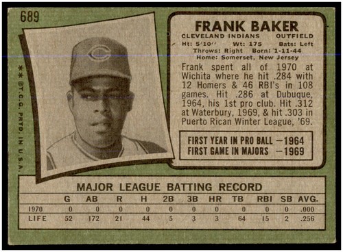 You Pick 1971 Topps Baseball EX Unless otherwise noted #467-752 BX1A - Picture 369 of 497
